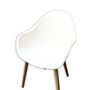 Voir la diapositive 5 : IDCOM Lot de 4 fauteuils de jardin - Coque Blanc - VINY