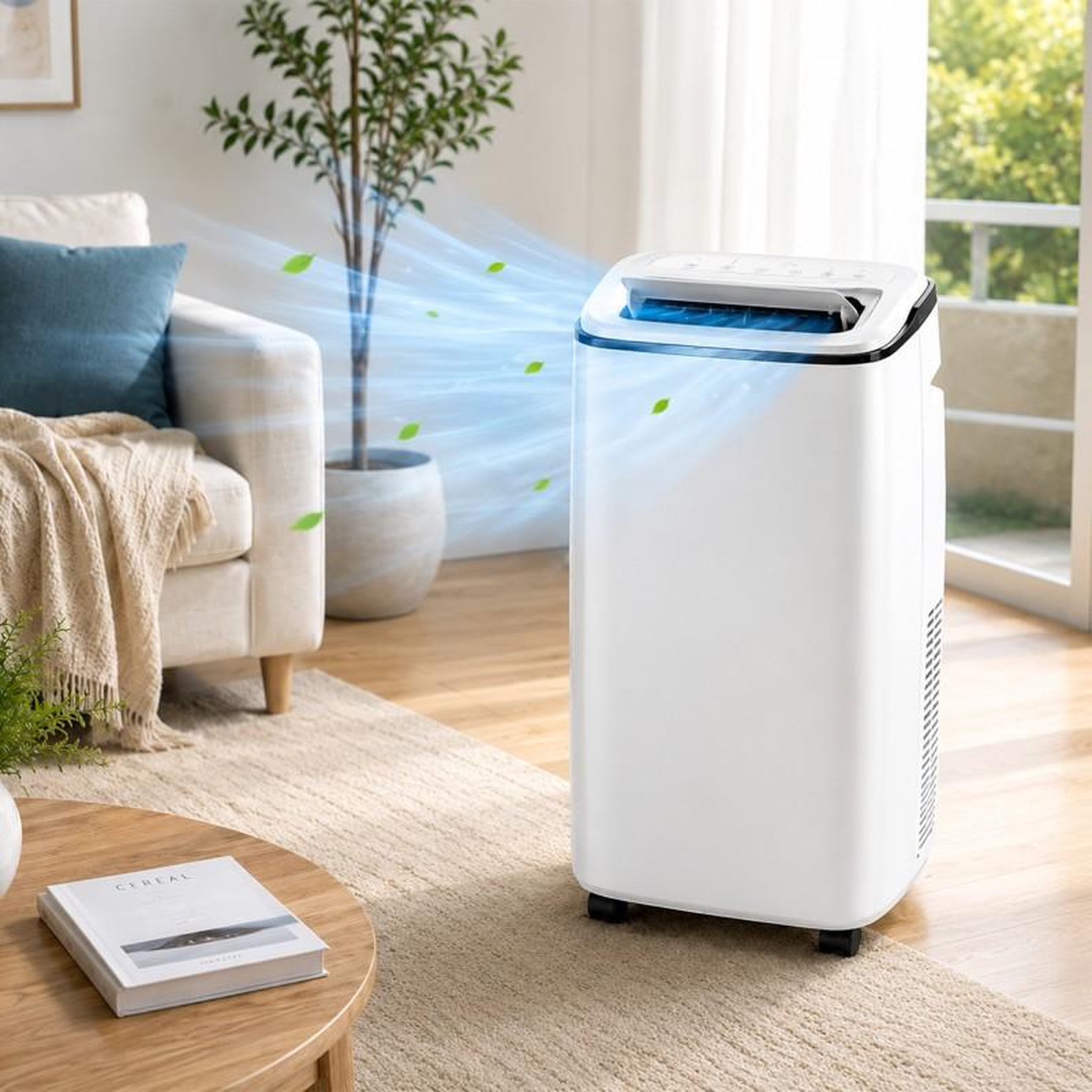 Voir la diapositive 3 : Climatiseur mobile multifonction 3-en-1 | 12 000 btu |  avec déshumidification