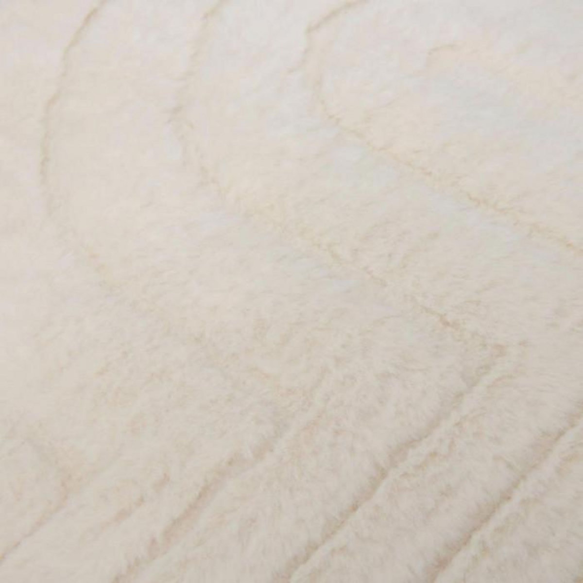 ATMOSPHERA Coussin Imitation Fourrure  Arka  50x80cm Ivoire