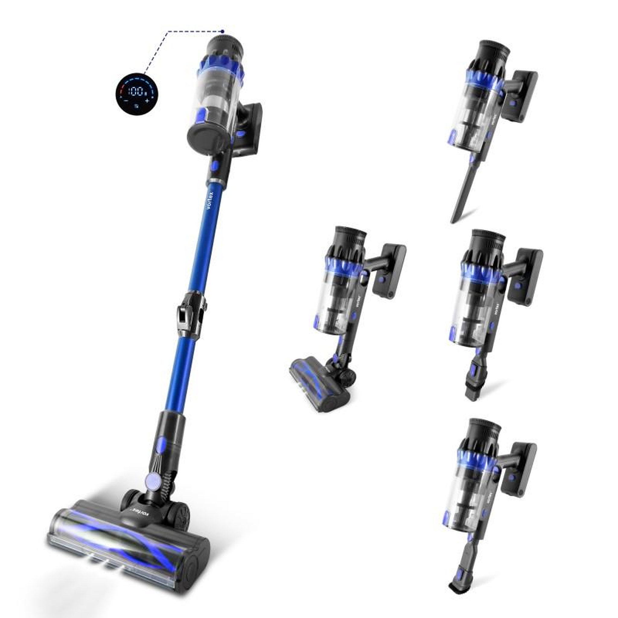 VORTEX Vortex - f55 pet - aspirateur sans fil - 550w - 28 kpa - 135 aw - 65 min