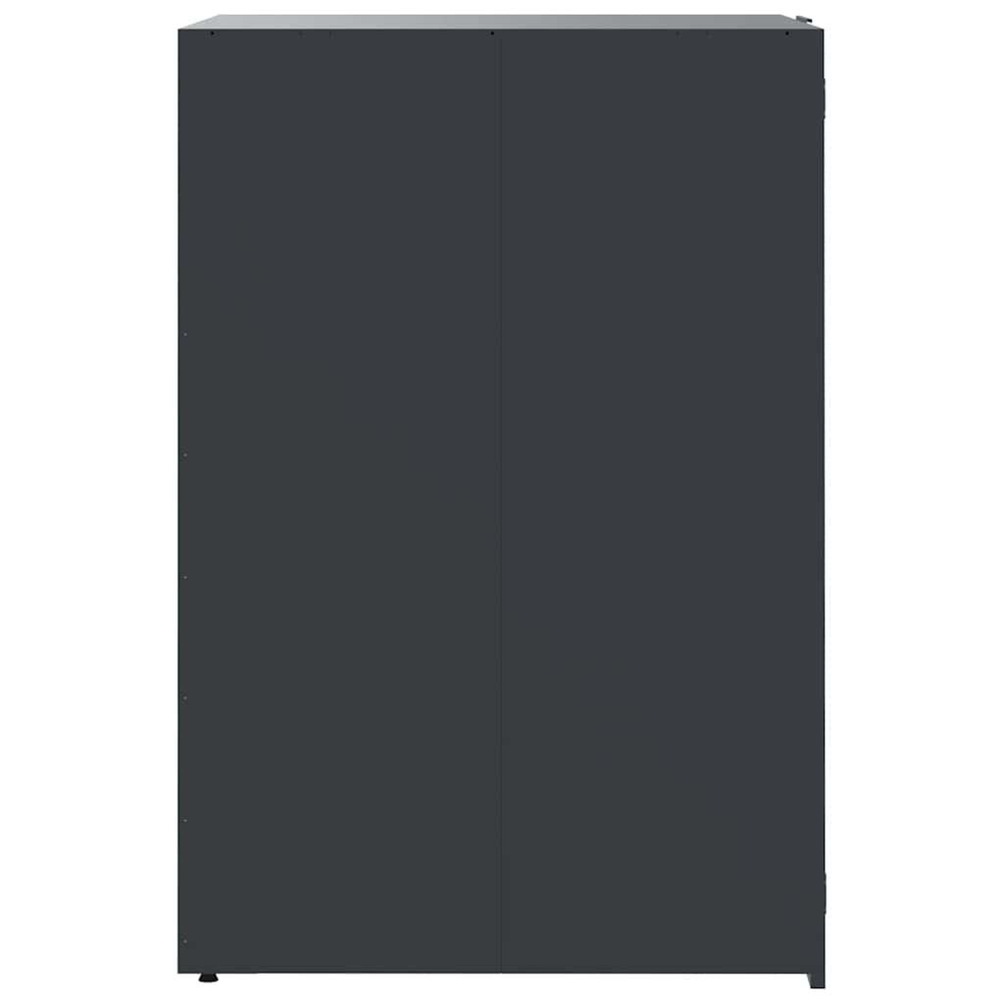 Voir la diapositive 5 : VIDAXL Rangement a roulettes pour poubelles pour bac unique anthracite