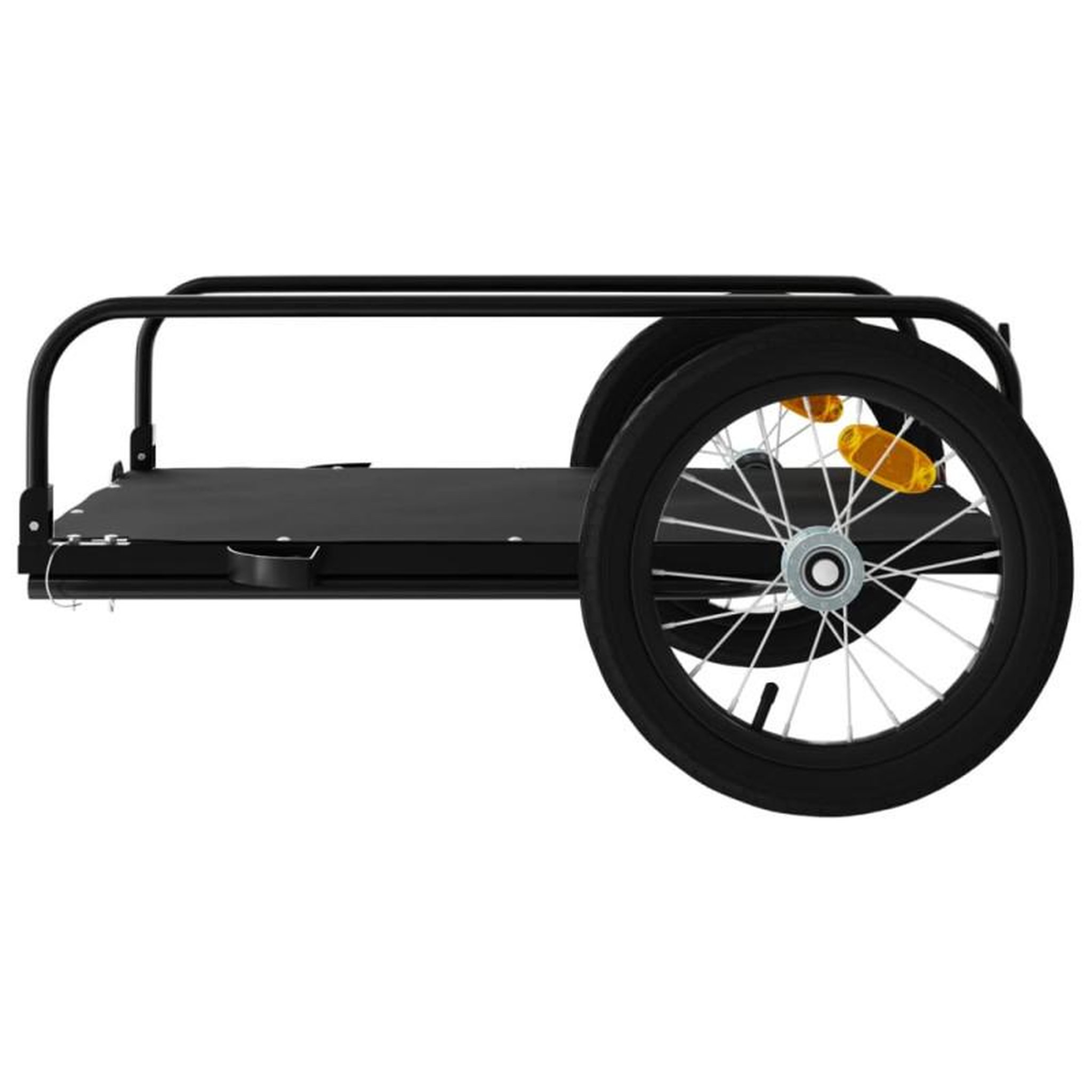 Voir la diapositive 6 : VIDAXL Remorque de vélo noir 126x63x34 cm fer