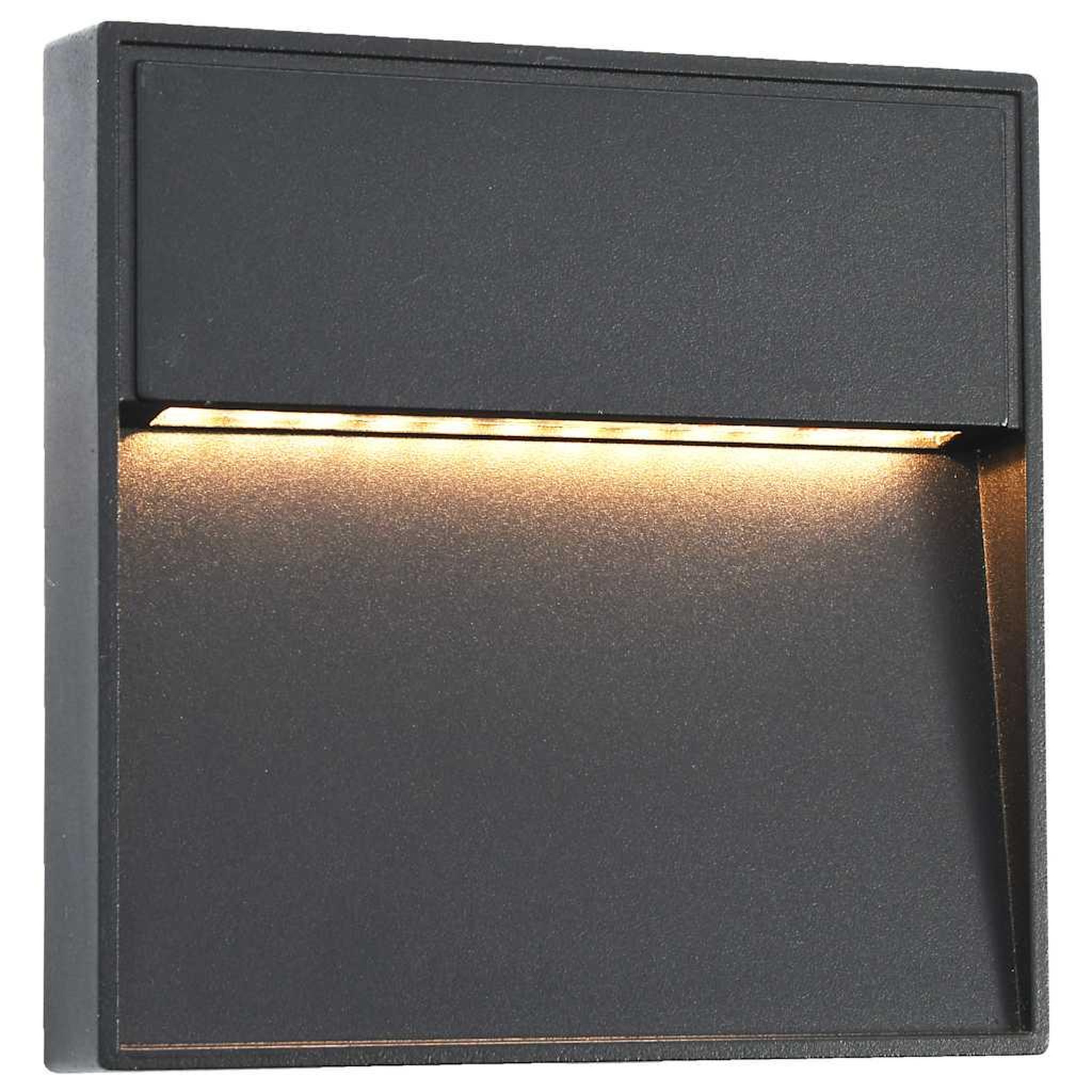 Voir la diapositive 2 : VIDAXL 2 pcs Appliques murales LED d'exterieur 3 W Noir Carre