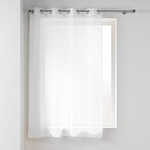 Paris Prix Rideau Voilage à Œillets  Lisséa  140x180cm Blanc