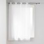 Voir la diapositive 1 : Paris Prix Rideau Voilage à Œillets  Lisséa  140x180cm Blanc