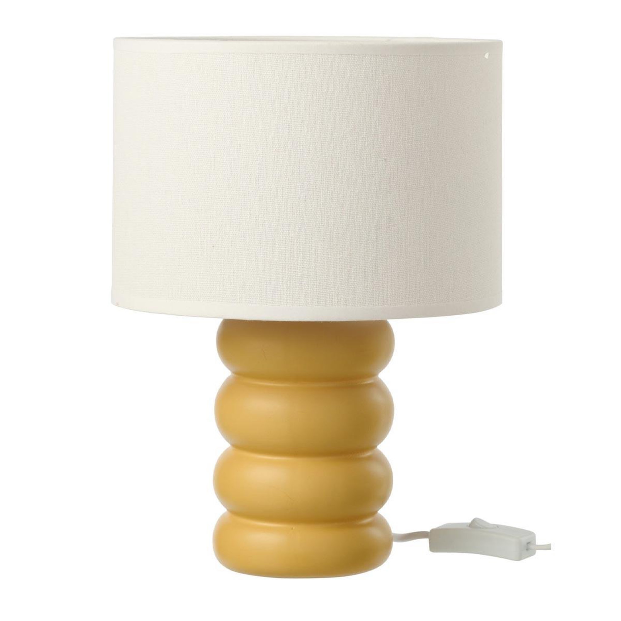 J-LINE Lampe à poser en céramique  eva  31cm jaune