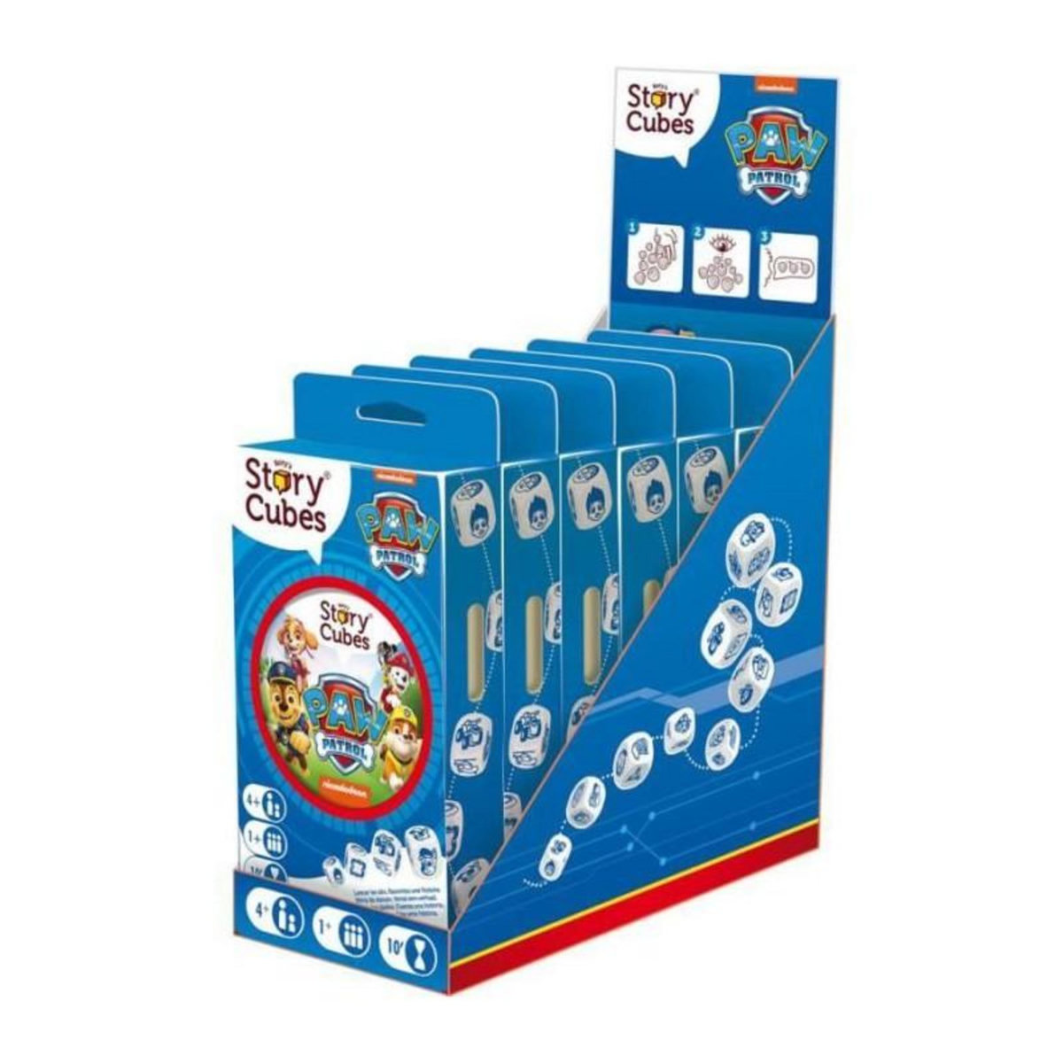 Asmodee Pat' Patrouille - Asmodee - Rory's Story Cubes - Lancez les dés et créez des histoires dans l'univers de la Pat' Patrouille -