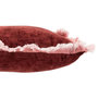 Voir la diapositive 2 : Paris Prix Coussin Déco  Franges  45x45cm Bordeaux