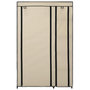 Voir la diapositive 4 : VIDAXL Garde-robes pliables 2 pcs Creme 110x45x175 cm Tissu