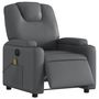 Voir la diapositive 3 : VIDAXL Fauteuil de massage inclinable electrique gris similicuir