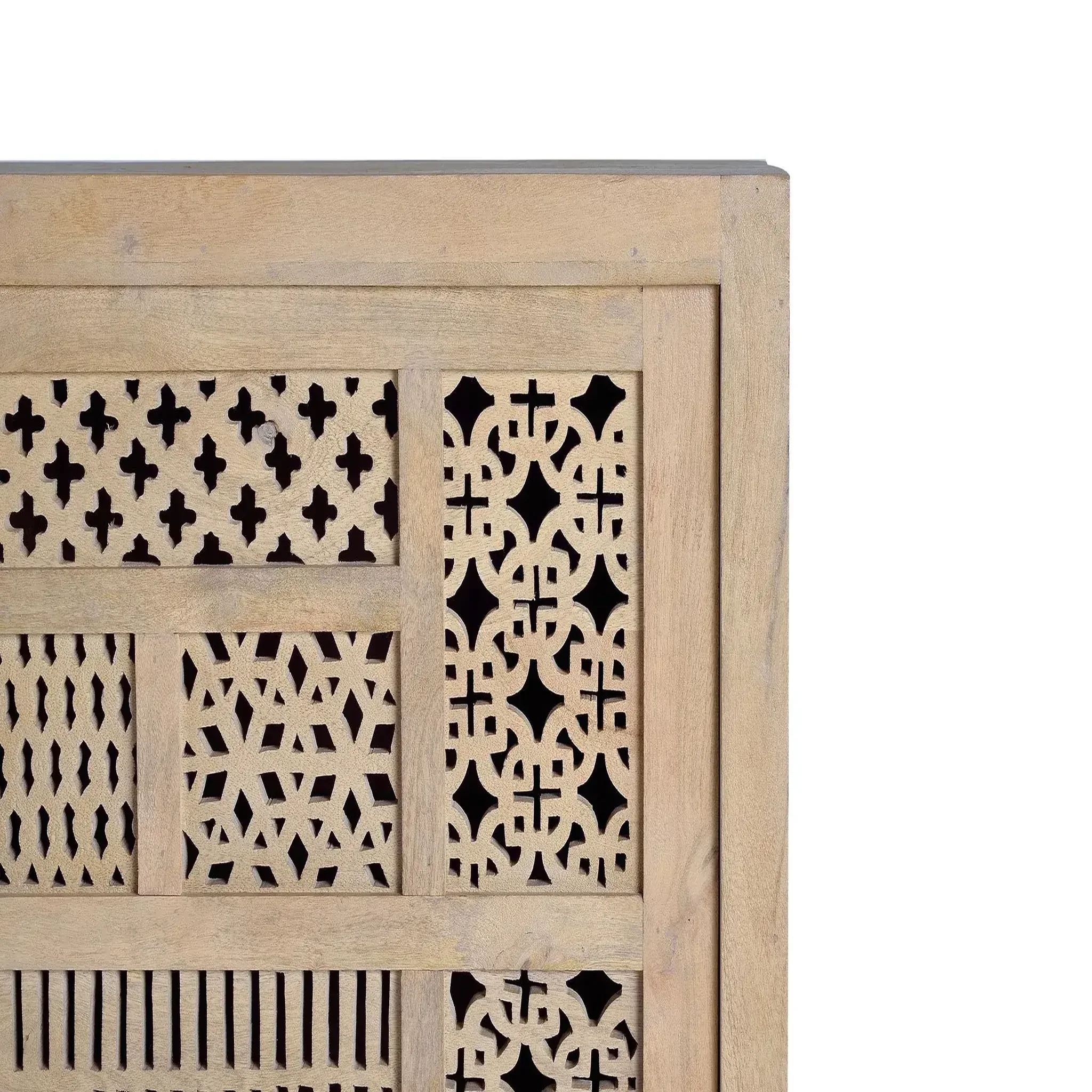 Voir la diapositive 2 : GINER Y COLOMER SL Buffet en bois de manguier 190cm style boho sculpté