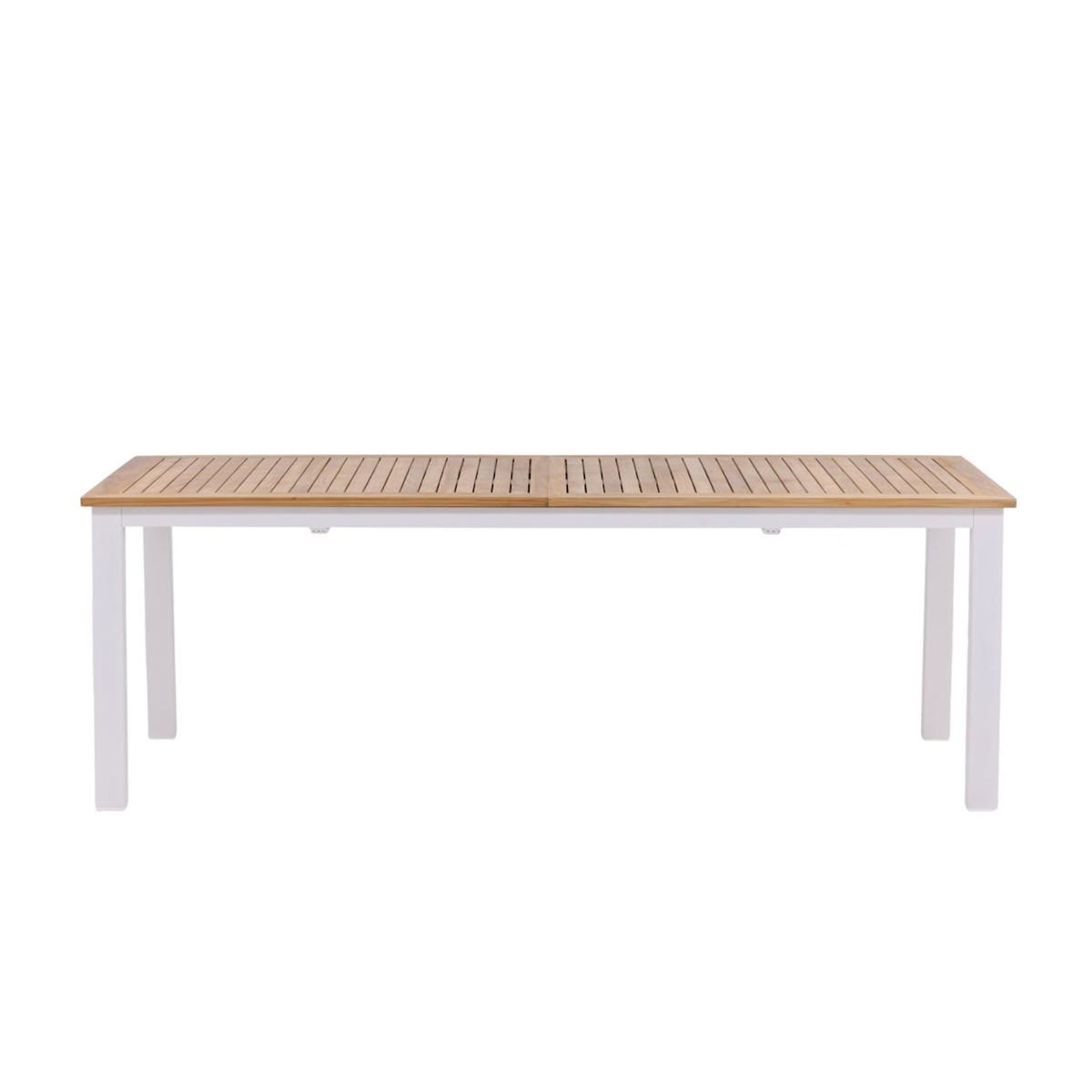 Paris Prix Table de Jardin Extensible  Panama  224-324cm Naturel & Blanc