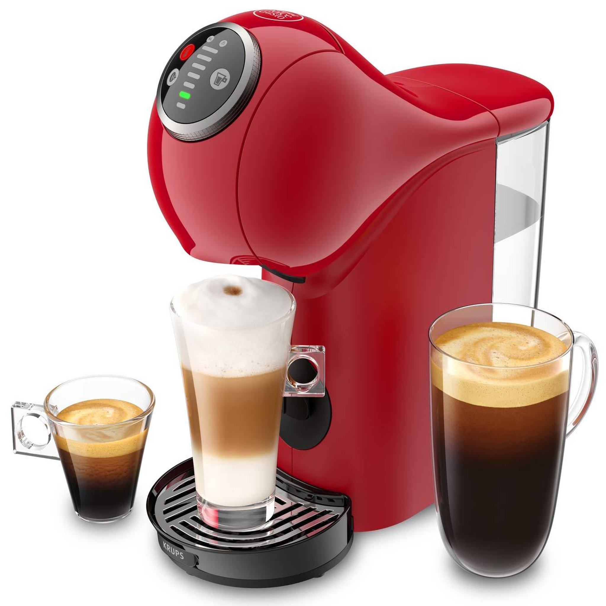 Voir la diapositive 4 : KRUPS Cafetière à dosette 15 bars 1500w rouge/noir - yy4444fd