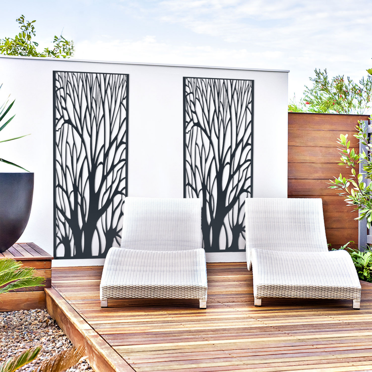 ID MARKET Panneau décoratif universel 150 x 50 CM ERA gris