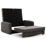 Voir la diapositive 4 : BEST MOBILIER Michelle - canapé droit 3 places convertible avec coffre en velours