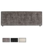 IDIMEX Tête de lit ELOWA 160 sur pieds, en tissu. Coloris disponibles : Gris, Noir