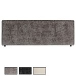 IDIMEX Tête de lit ELOWA 160 sur pieds, en tissu. Coloris disponibles : Noir, Gris