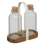 Voir la diapositive 1 : FIVE Set Huile & Vinaigre Avec Support  Harmony  19cm Naturel