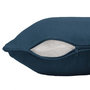 Voir la diapositive 2 : Paris Prix Housse de Coussin  Panama  40x40cm Bleu Marine