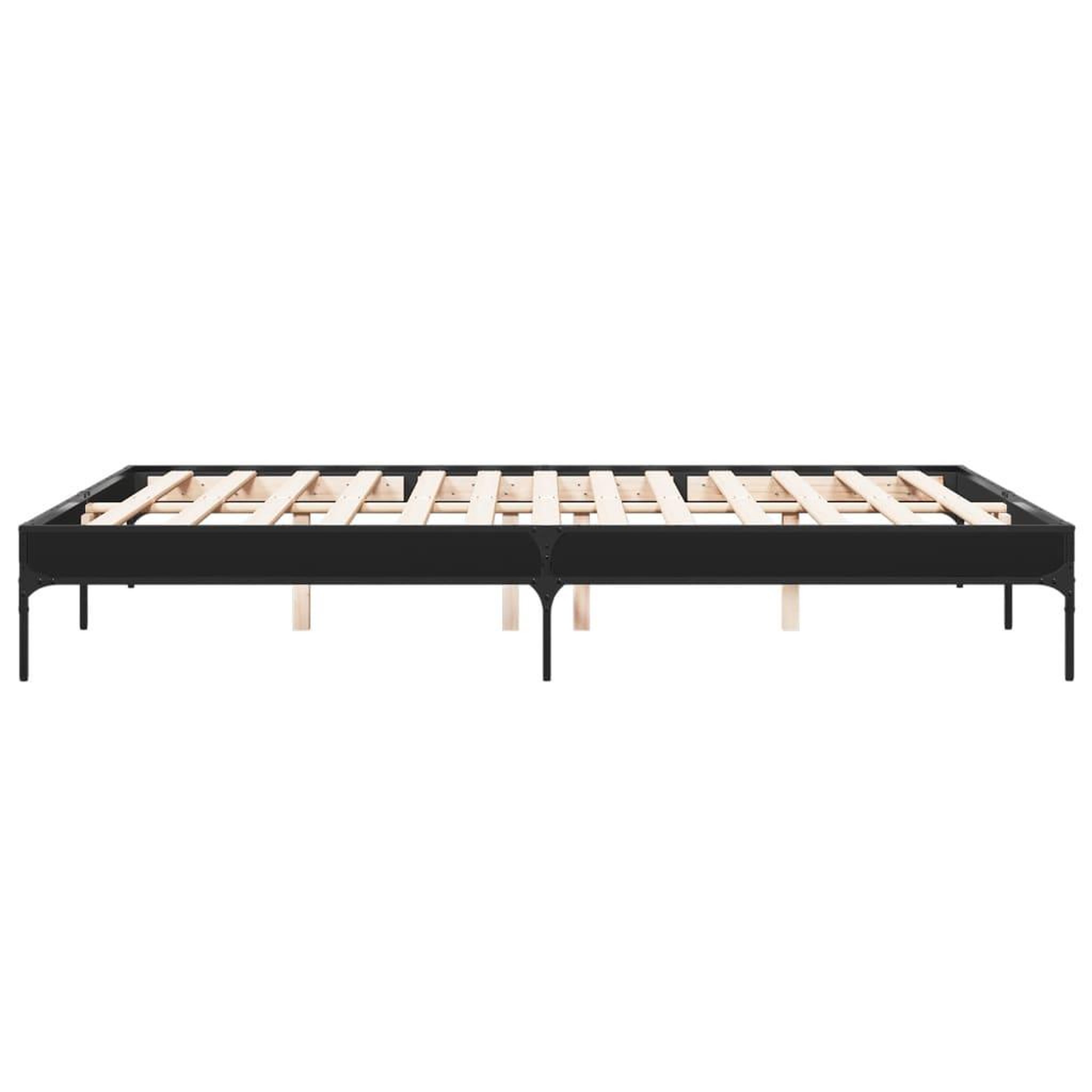 Voir la diapositive 5 : VIDAXL Cadre de lit sans matelas noir 140x200 cm