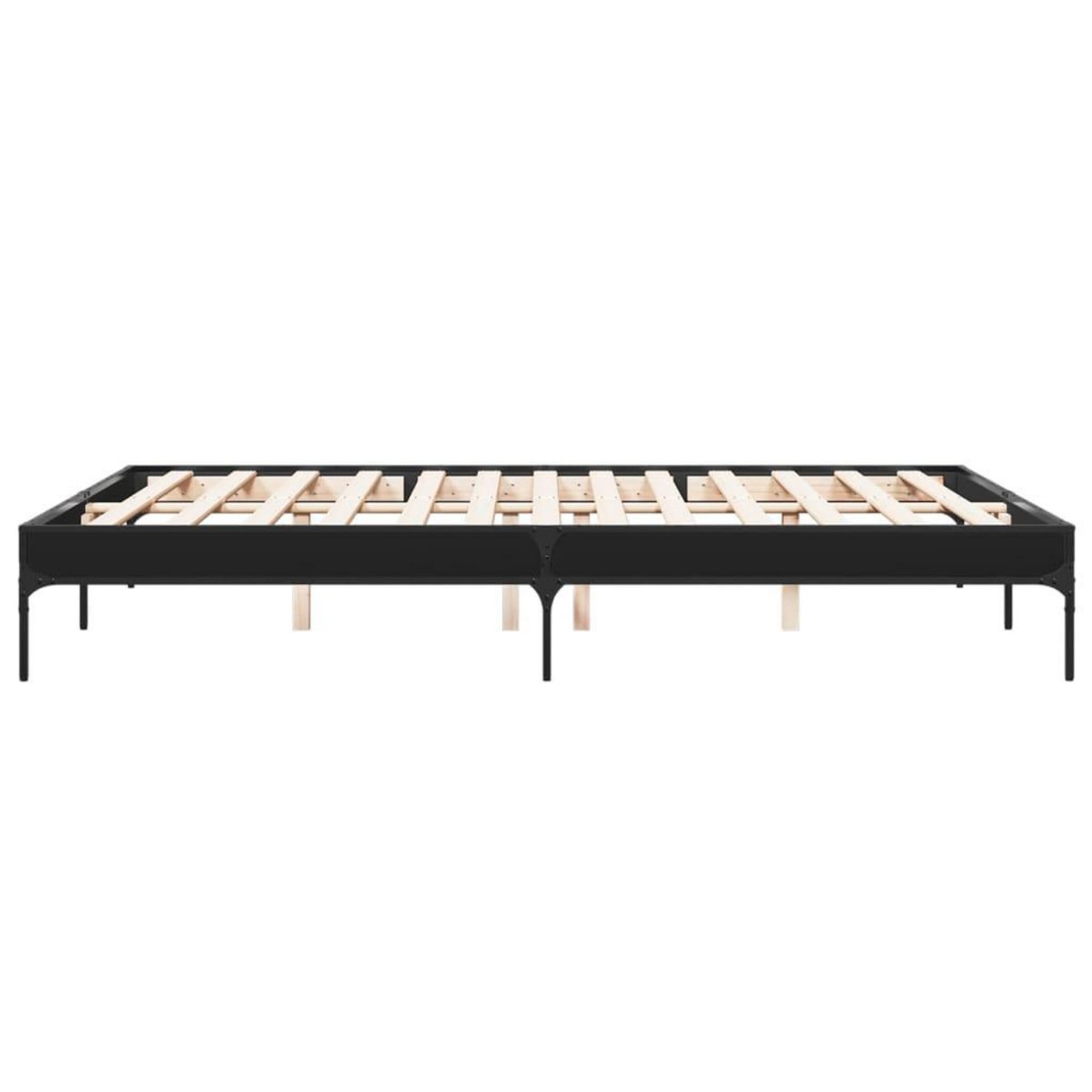 VIDAXL Cadre de lit sans matelas noir 140x200 cm