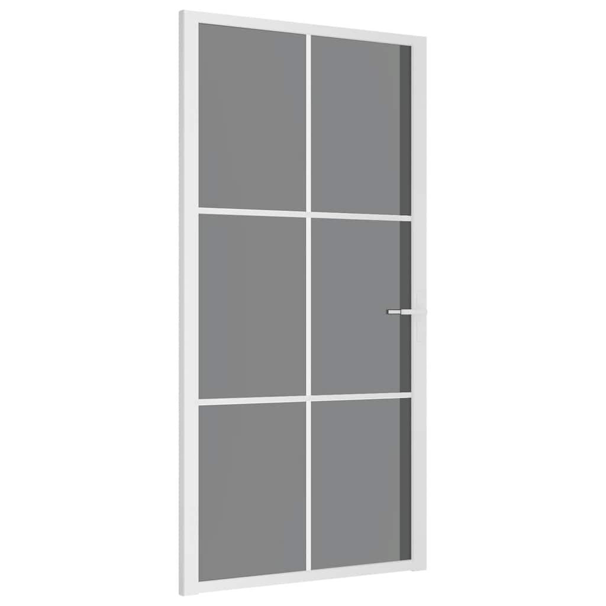 VIDAXL Porte en verre 102,5 x 201,5 cm aluminium