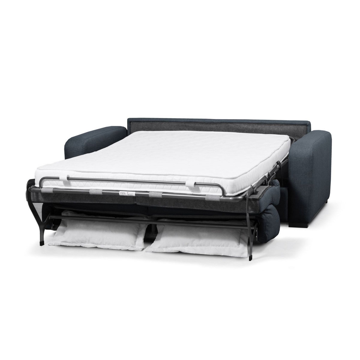 Canapé convertible système couchage express matelas 160x200 13cm 3 places en tissu  DYLAN 