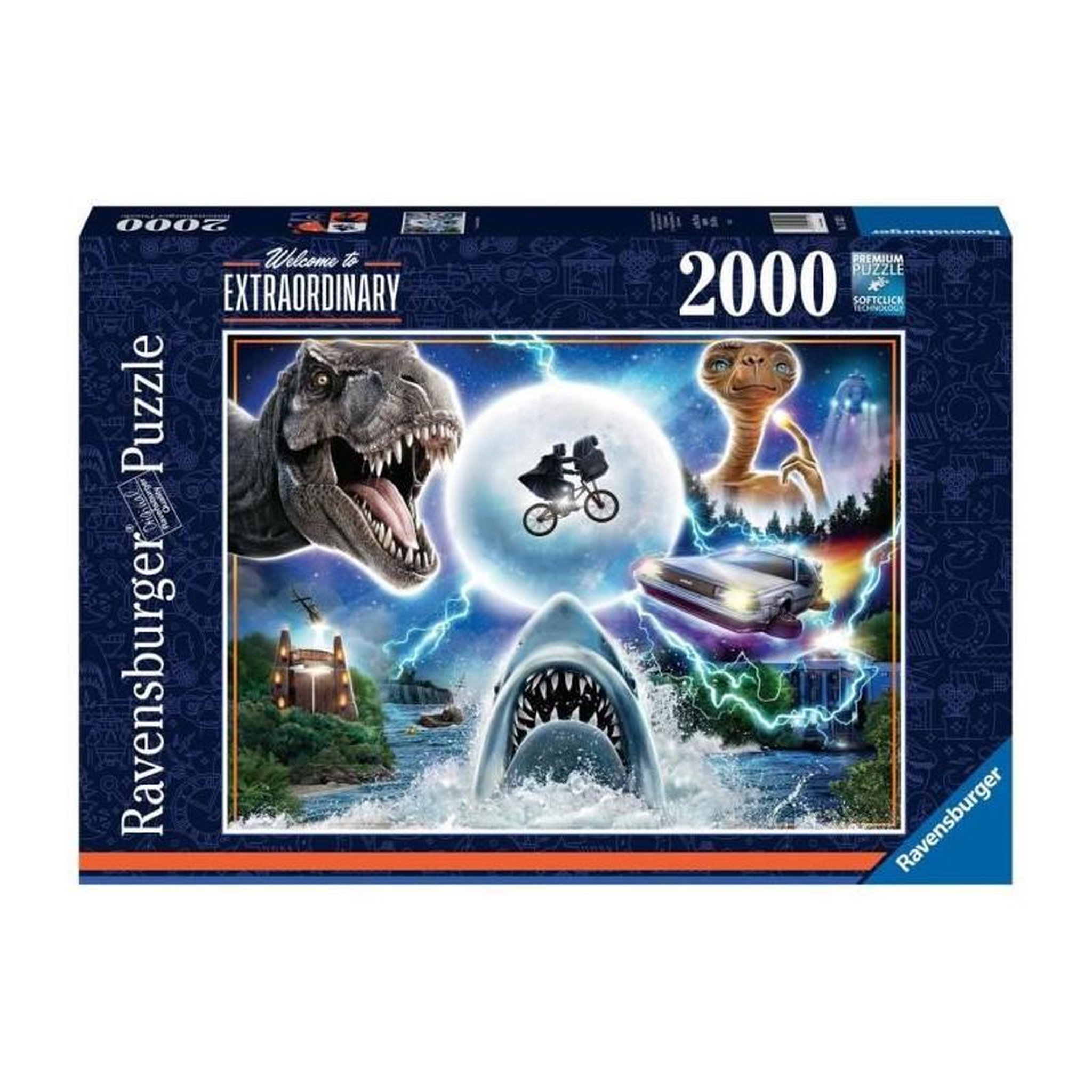 Voir la diapositive 2 : RAVENSBURGER Puzzle 2000 pièces Les films cultes Universal - univers cinéma - Ravensburger