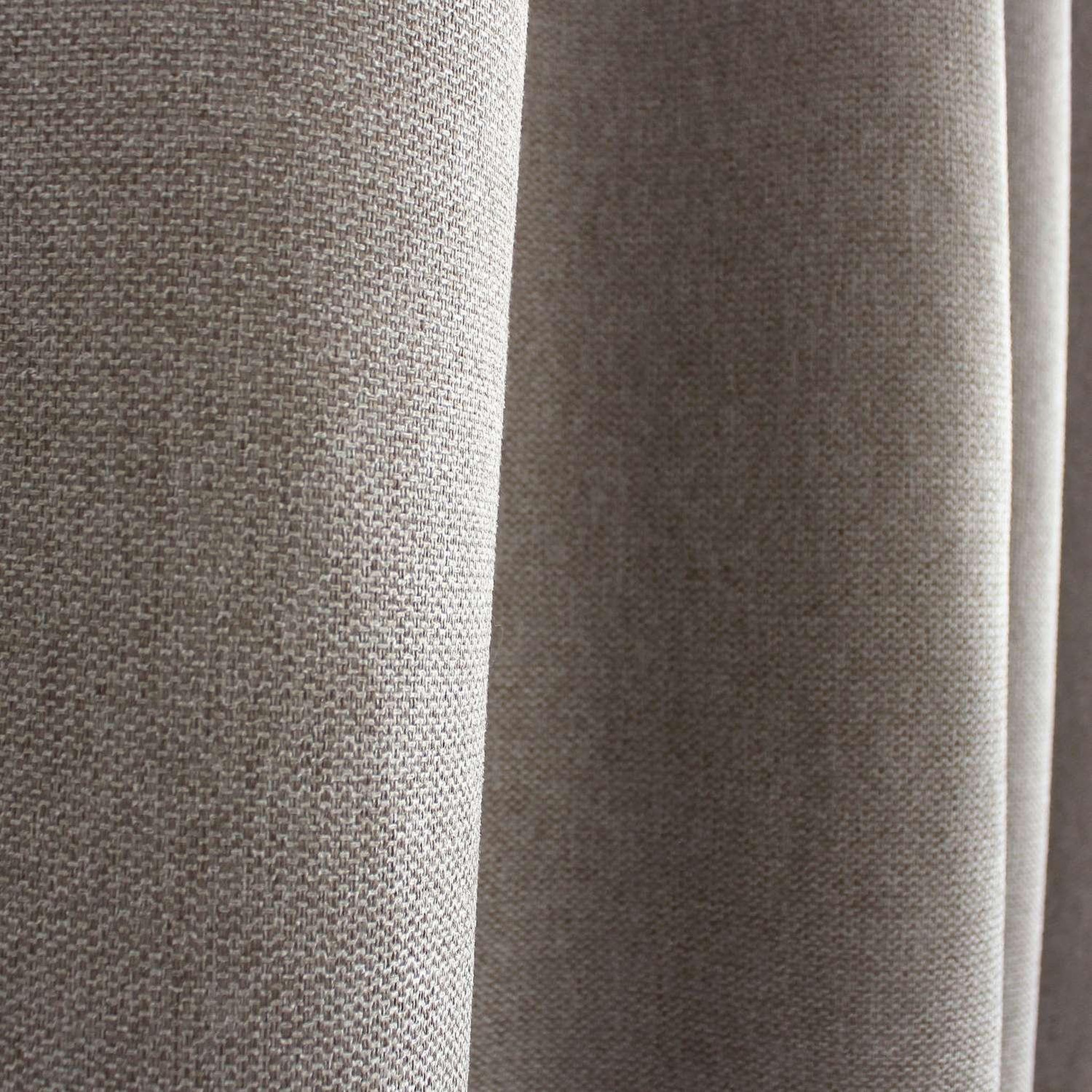 Voir la diapositive 6 : TOILINUX Rideau aspect chenillé - 140 x 240 cm - taupe