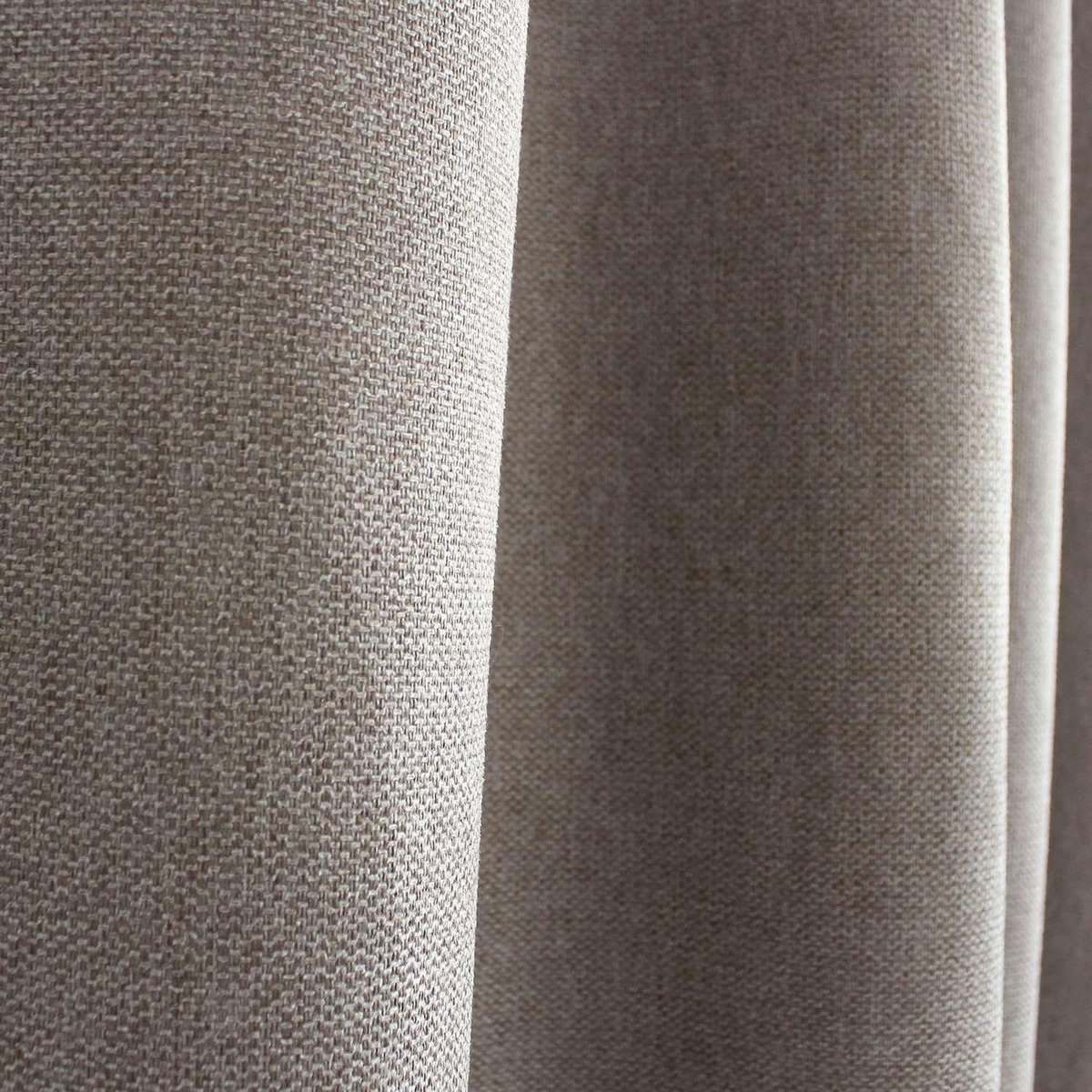 TOILINUX Rideau aspect chenillé - 140 x 240 cm - Taupe