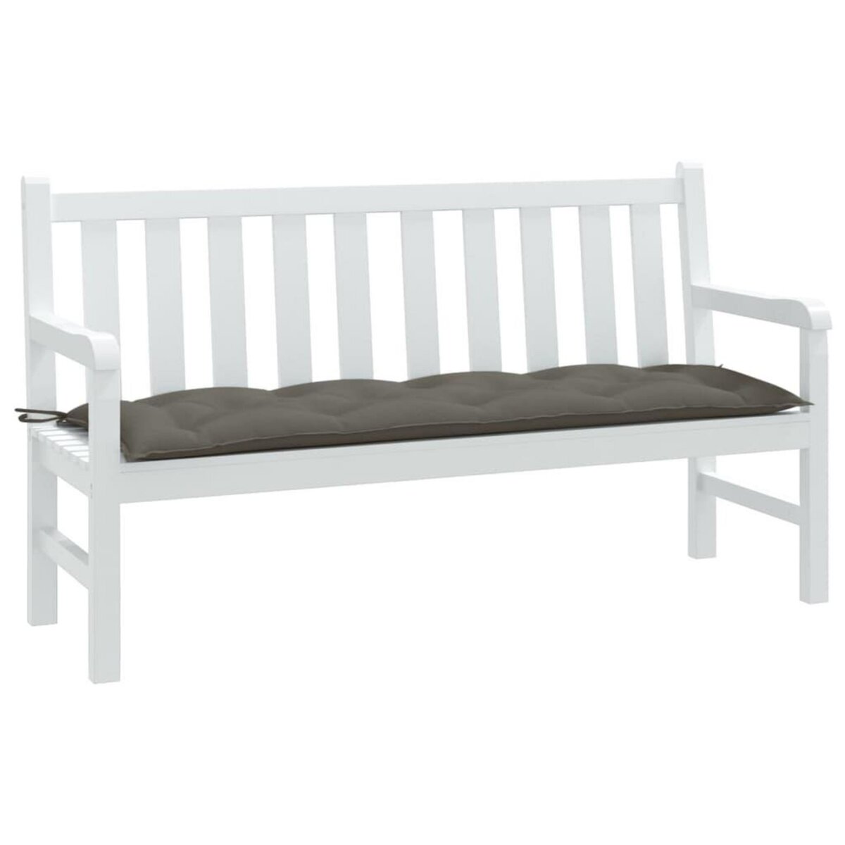 VIDAXL Coussin de banc de jardin gris fonce melange 150x50x7 cm tissu