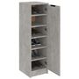 Voir la diapositive 4 : VIDAXL Armoire a chaussures Gris beton 30x35x100 cm Bois d'ingenierie