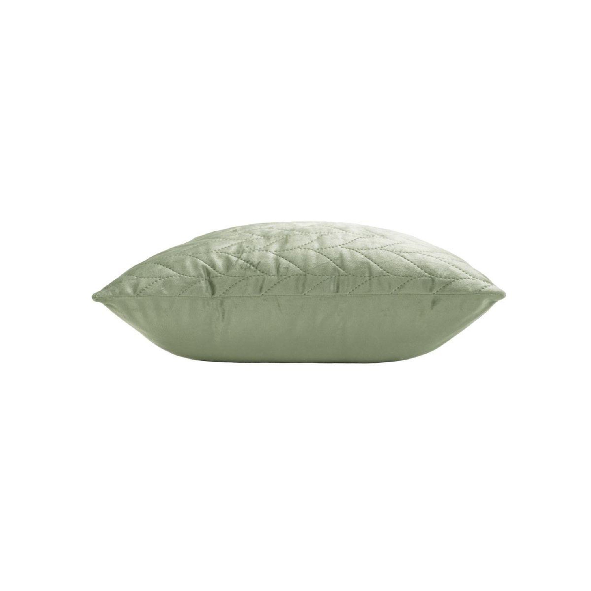 Voir la diapositive 2 : Douceur d'Intérieur Housse de coussin en velours  daisy  40x40cm sauge