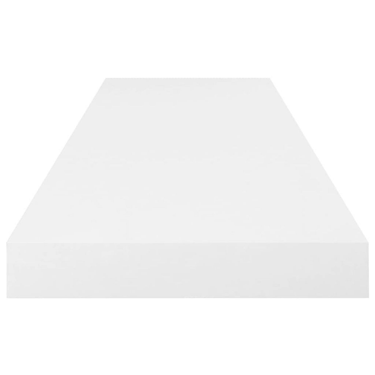 VIDAXL Etagere murale flottante 2 pcs Blanc brillant 80x23,5x3,8cm MDF