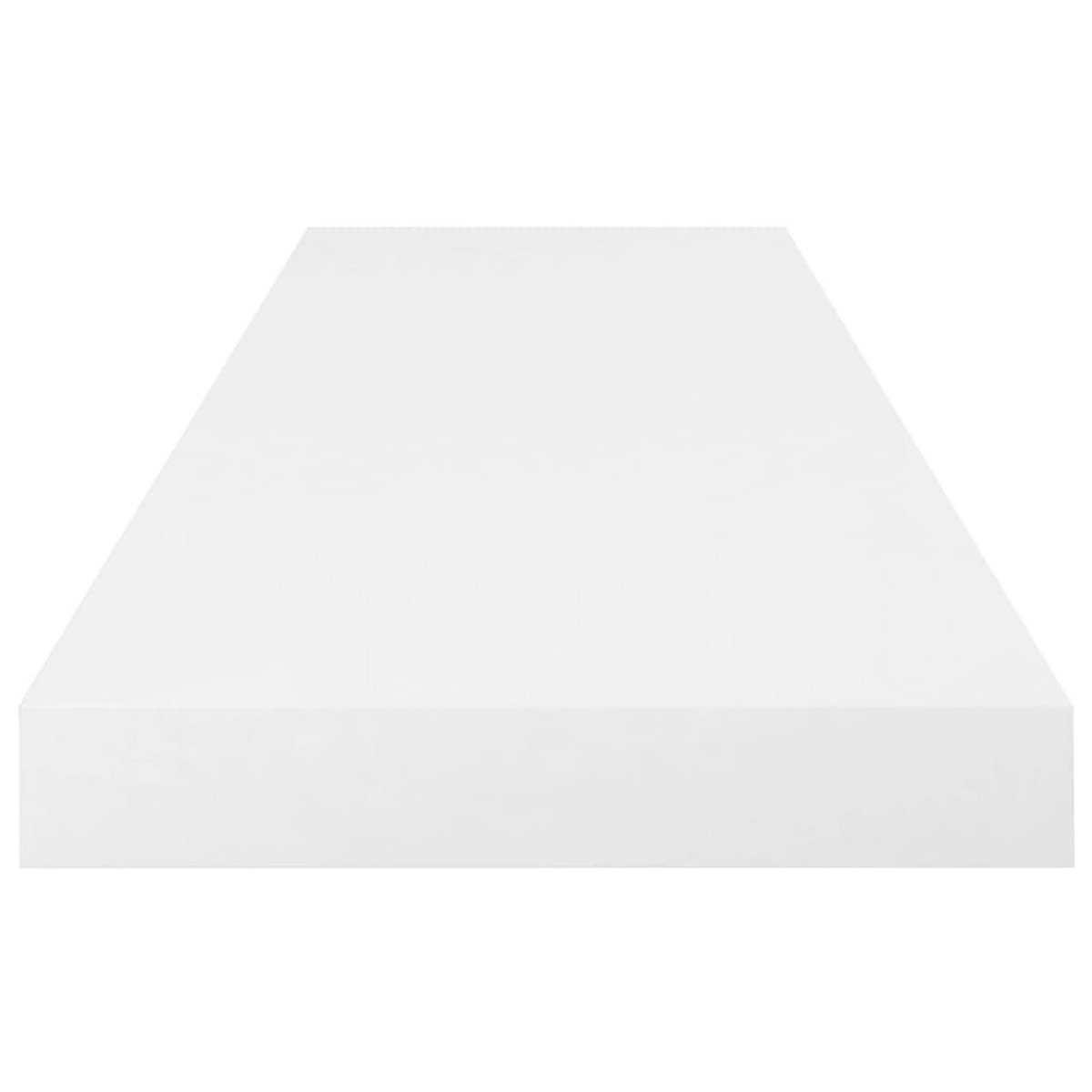 VIDAXL Etagere murale flottante 2 pcs Blanc brillant 80x23,5x3,8cm MDF