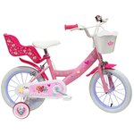 Nickelodeon Vélo 14  Fille Licence  Pat Patrouille à l'effigie de Stella  pour enfant de 4 à 6 ans avec stabilisateurs à molettes - 2 freins