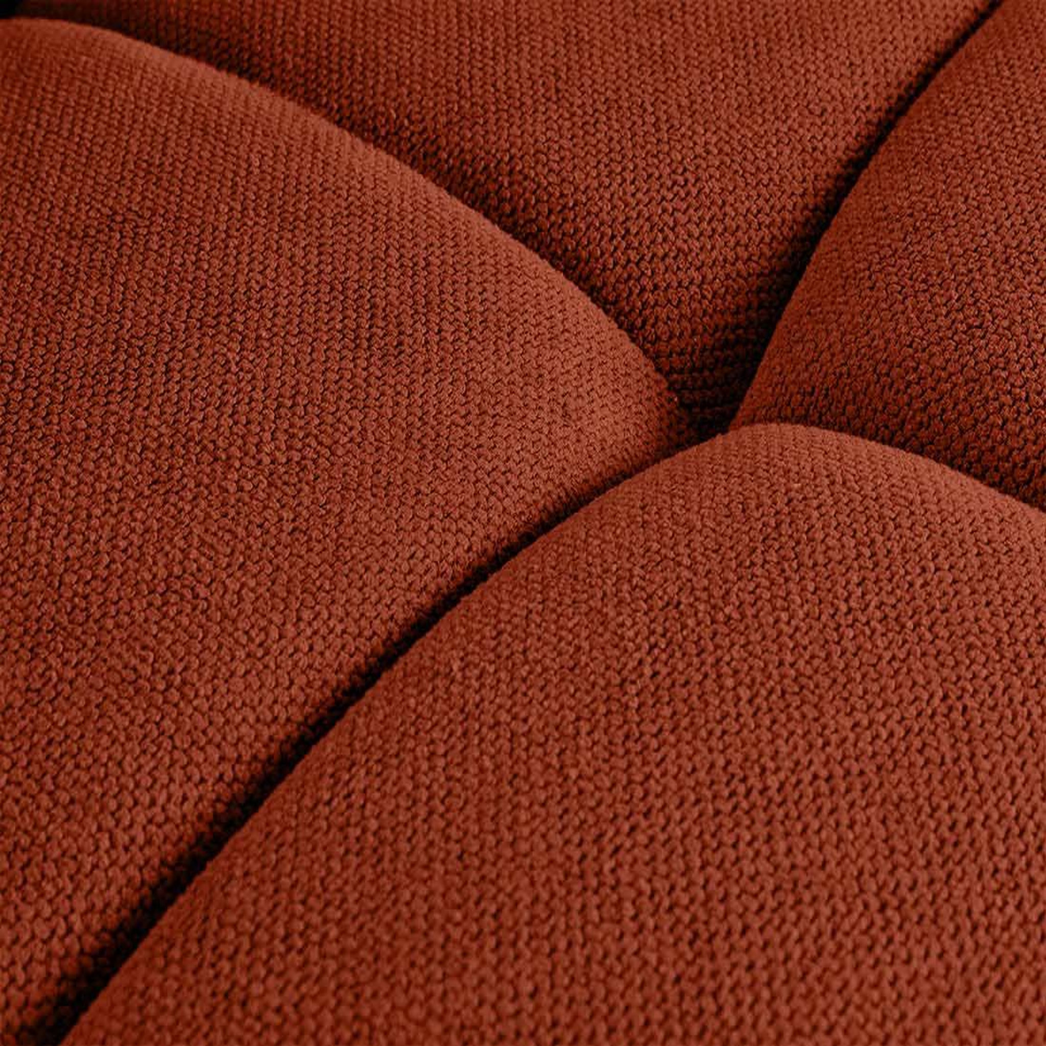 Voir la diapositive 6 : BEST MOBILIER Ray - canapé droit 4 places avec double méridienne - assise profonde - en tissu texturé