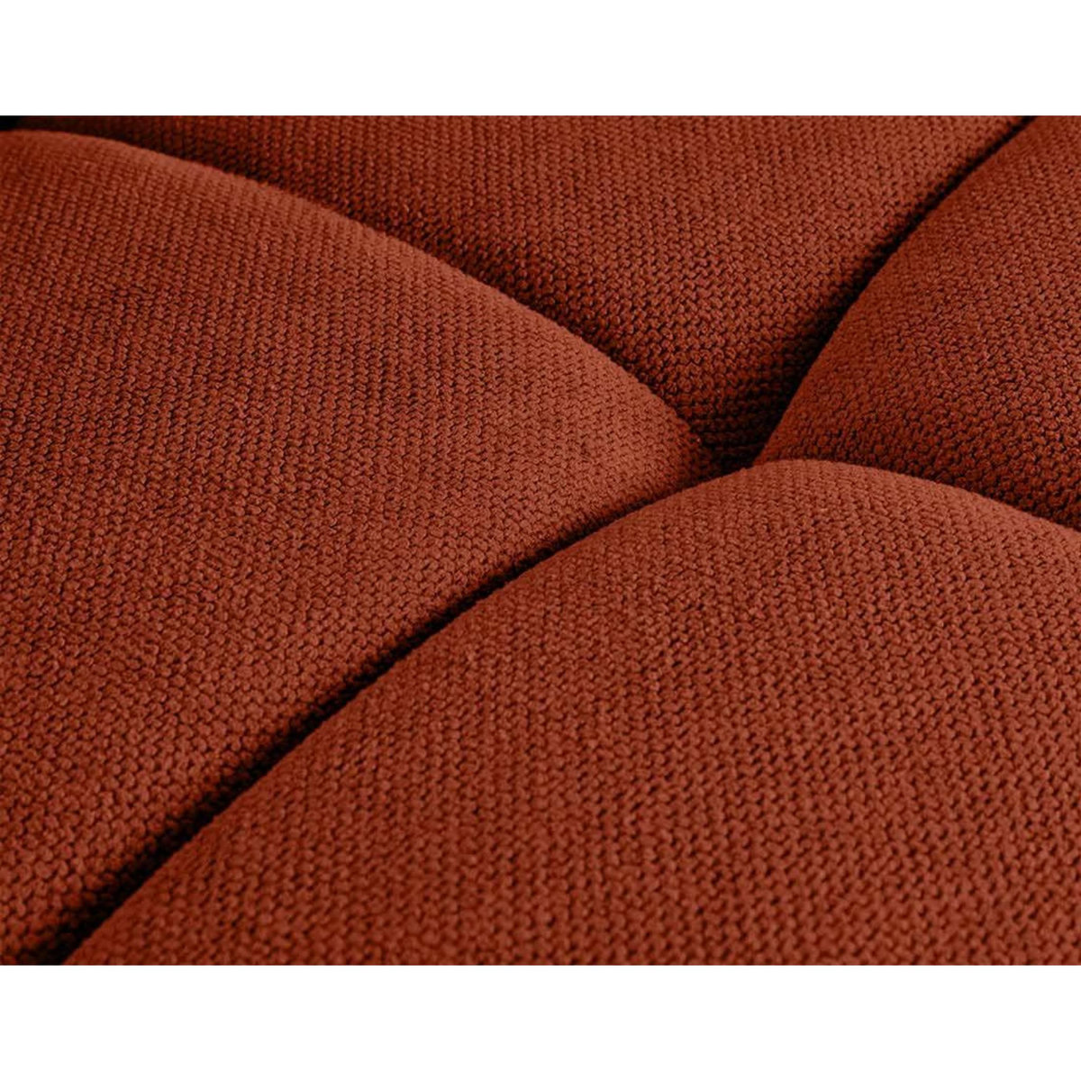 LISA DESIGN Ray - canapé droit 4 places avec double méridienne - assise profonde - en tissu texturé