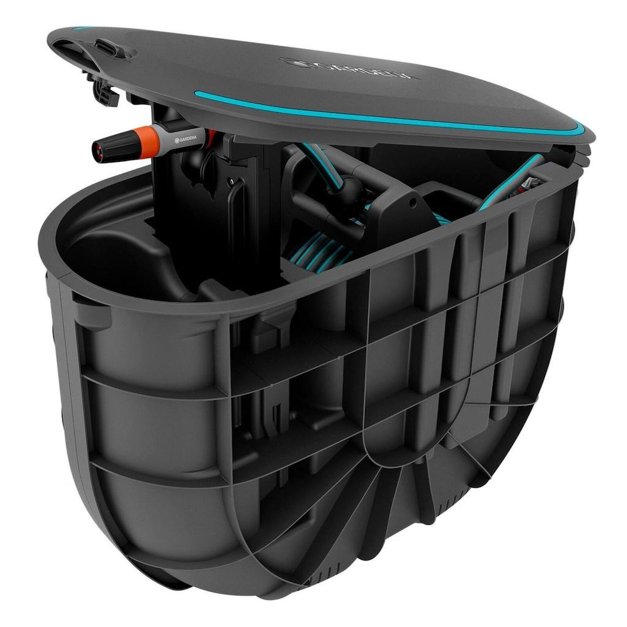 Gardena Dévidoir automatique enterré - rollup m - tuyau 20 m ø 11 mm - enroulement automatique