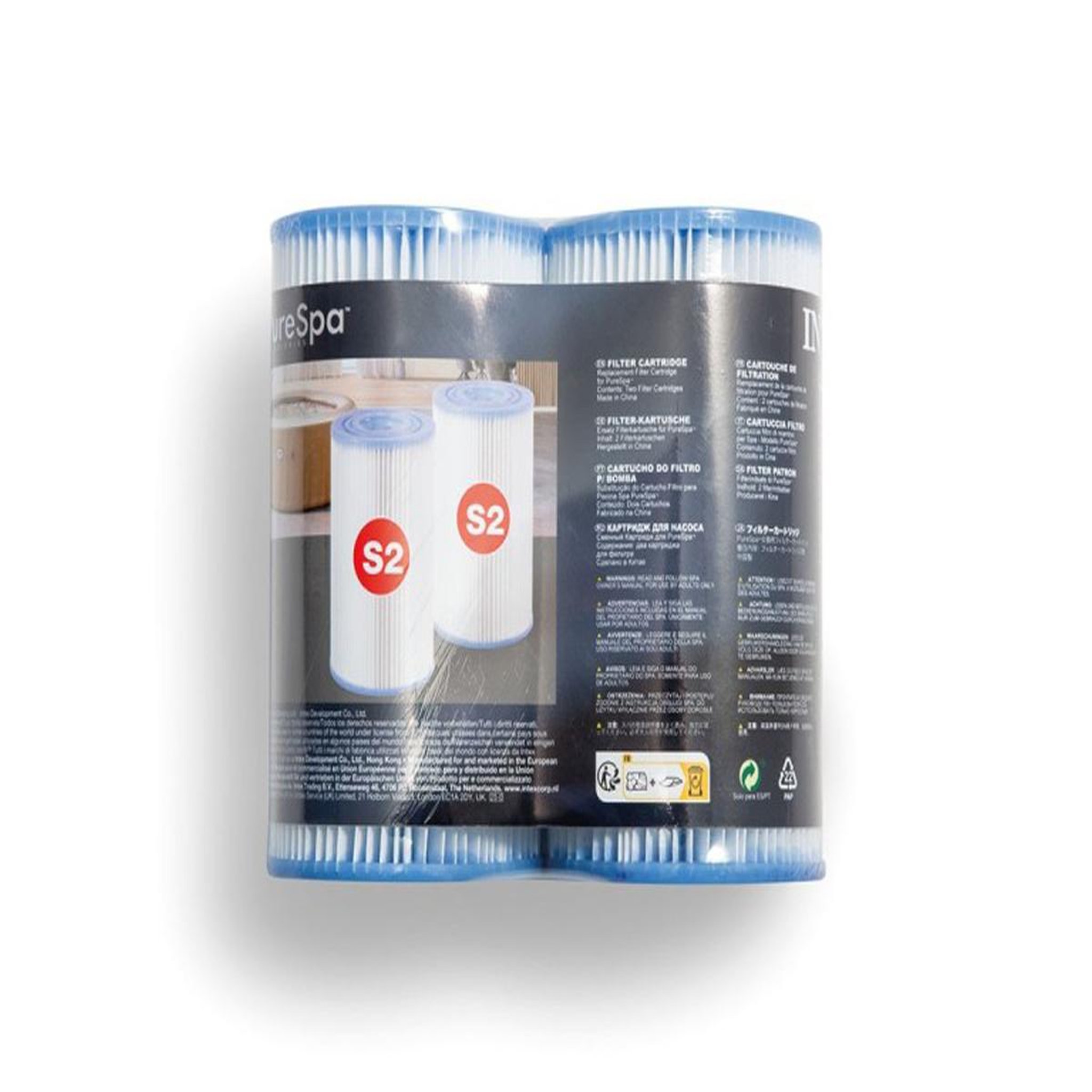 Voir la diapositive 2 : INTEX Lot de 2 filtres S2 pour spa gonflable - Intex