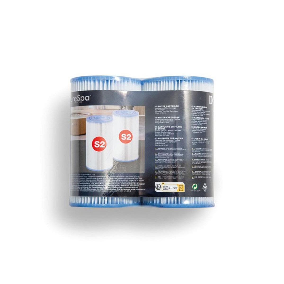 INTEX Lot de 2 filtres S2 pour spa gonflable - Intex