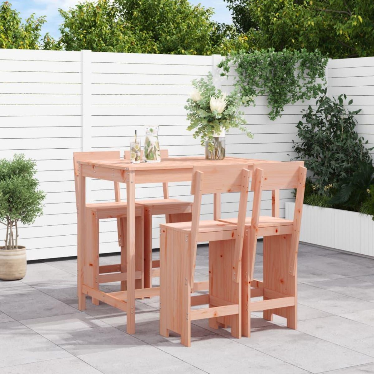 VIDAXL Ensemble de bar de jardin 5 pcs bois massif de Douglas