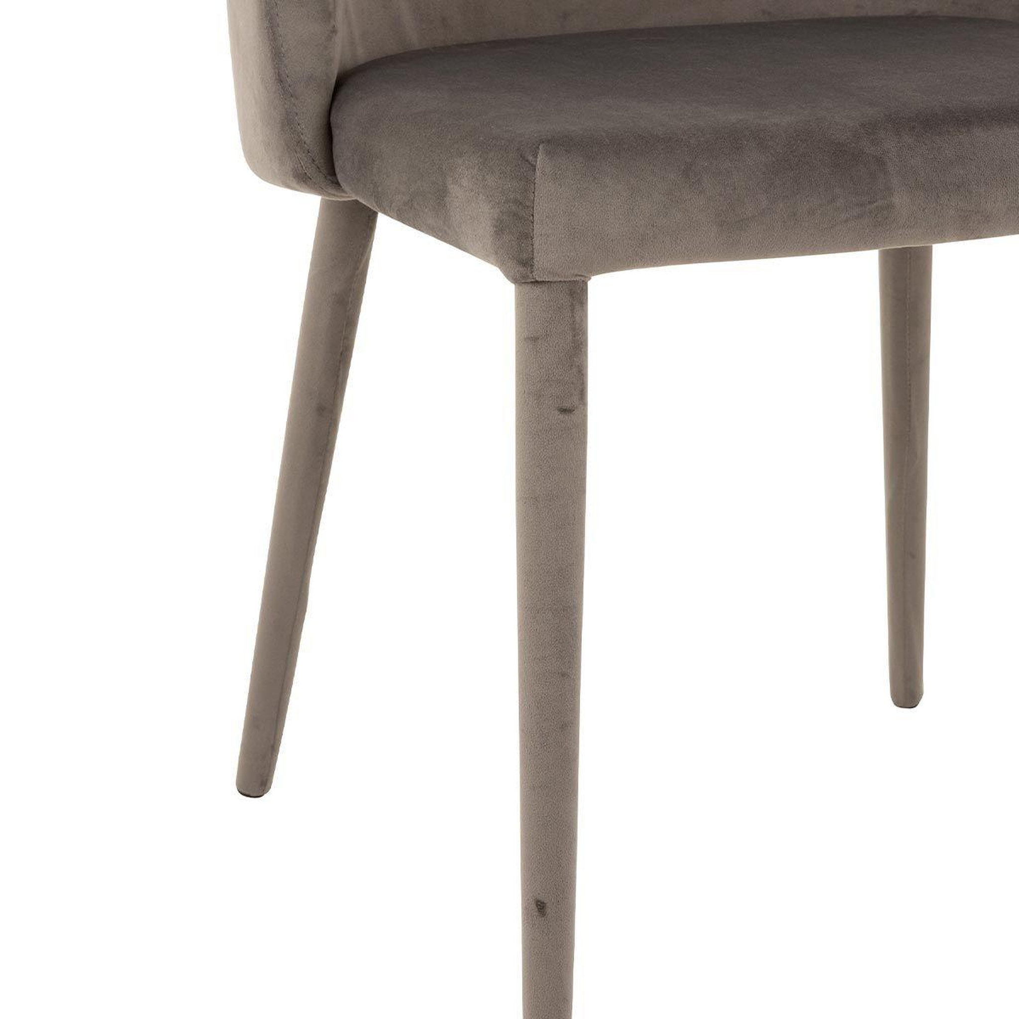 Voir la diapositive 5 : J-LINE Chaise Design  Charlotte  81cm Gris