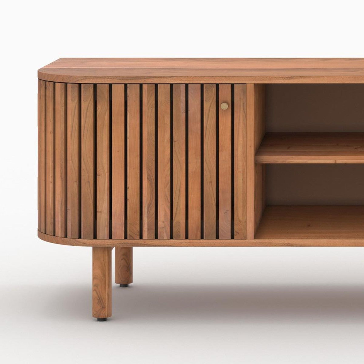Rendez vous déco Meuble TV en bois d'acacia 145 cm-Paola
