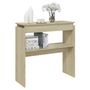 Voir la diapositive 3 : VIDAXL Table console chene sonoma 80x30x80 cm bois d'ingenierie