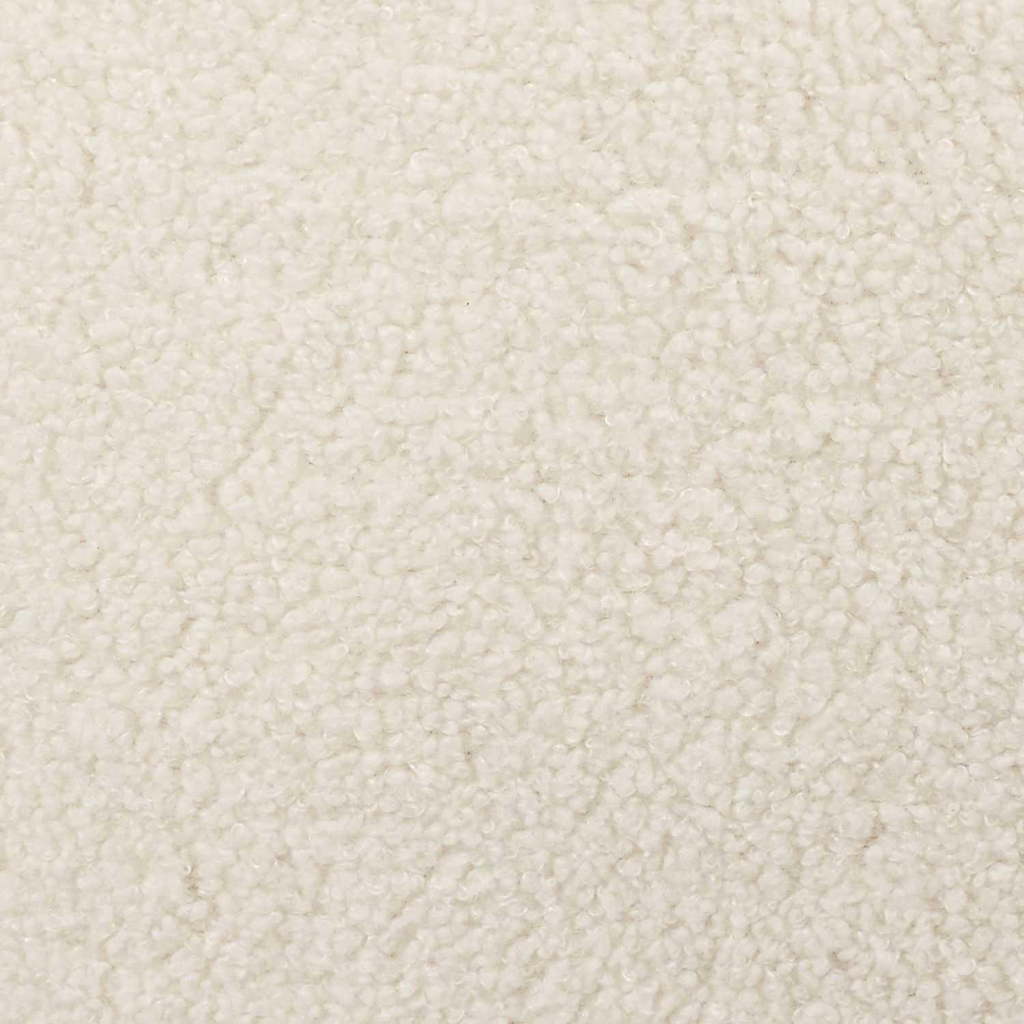 Voir la diapositive 4 : TOILINUX Lot de 2 fauteuils de table avec assise en bouclette LOKI - Beige et Blanc