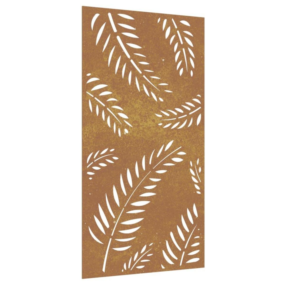 VIDAXL Decoration murale jardin 105x55 cm acier corten design feuille