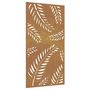 Voir la diapositive 2 : VIDAXL Decoration murale jardin 105x55 cm acier corten design feuille