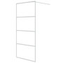 Voir la diapositive 2 : VIDAXL Paroi de douche Blanc 90x195 cm Verre ESG transparent