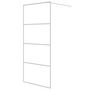 Voir la diapositive 2 : VIDAXL Paroi de douche Blanc 90x195 cm Verre ESG transparent